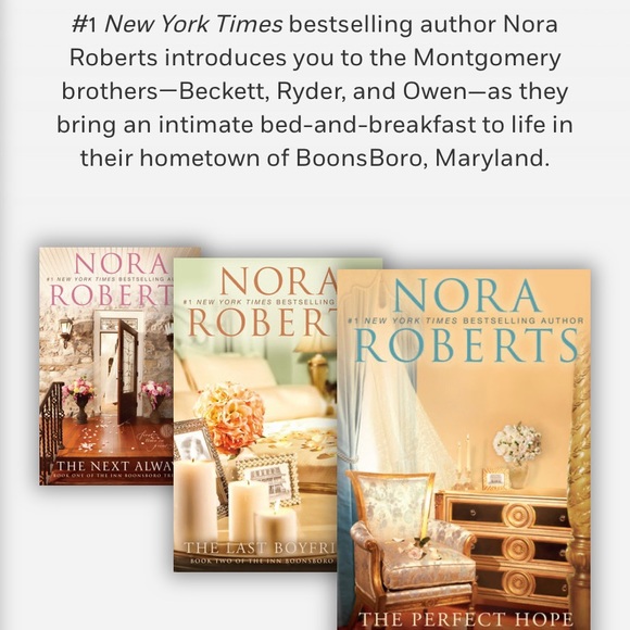 Nora Roberts The Inn Boonsboro Book Trilogy Series - Picture 2 of 3